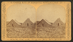 Log houses.