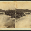 [A log jam, Kennebec River.]