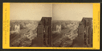 Looking up Middle and Free Streets, from U.S. Custom House.