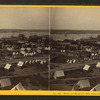 Tents on Munjoy's Hill, from the Observatory.