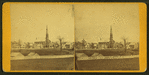 Church and houses, Waterville, Maine.