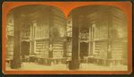 Interior of the library of Colby University, Waterville, Maine.