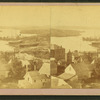 View of a shipyard.