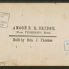 Anson R.R. Bridge, from Tinkham's Hotel.