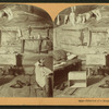 Interior of a hunter's cabin.