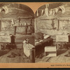 Interior of a hunter's cabin.