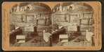 Interior of a hunter's cabin.