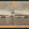 Going up the Yukon River by moonlight to Dawson City, Alaska