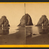 Rocks at mouth of Ten Mile River, Mendocino Co.