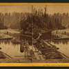 Raft leaving the Boom, Big River Mendocino Co.