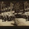 Troop D, 9th Cav., on the trunk of the Fallen Monarch, Mariposa Grove, Cal., U.S.A.