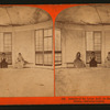 Interior of the House built on the original Big Tree Stump, Calaveras County.