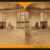 Interior of the House built on the original Big Tree Stump, Calaveras County.