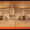 Interior of the House built on the original Big Tree Stump, Calaveras County.