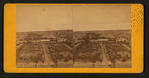 View of Horton's Garden and Stable with house on Hill.  Capt. Wilcox house and grounds opposite garden.