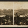 Mt. Shasta (14440 ft.) north over Strawberry Valley and Sisson, California, U. S. A..