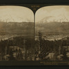 Mt. Shasta (14440 ft.) north over Strawberry Valley and Sisson California, U.S.A.