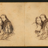 an Jose, California. [Portrait of two unidentified women with their hair down.]