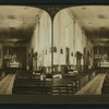 Interior of the Old Spanish Mission, Santa Barbara, California.