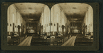 Interior of the Old Spanish Mission, Santa Barbara, California.