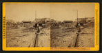Placer Mining at Volcano, Amador County, The dump and sluice.