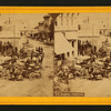 Street scene with people and wagons. Los Angeles, California.