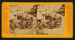 Street scene with people and wagons. Los Angeles, California.