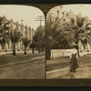 Picturesque walls of the historic San Gabriel Misson, California, U.S.A.