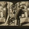 Black Bass weighing nearly 200 lbs, caught with pole, Catalina, California, U.S.A.