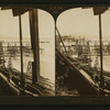 Pumping oil from the sea - oil wells in the surf of Summerland, California, U.S.A.