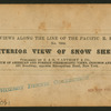 Interior view of snow sheds.