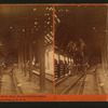 Interior of snow shed, Summit Station, Sierra Nevada Mountains, C.P.R.R.