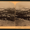 From clouds rest (N.E.) to Cathedral Peaks, in the snow-clad Sierra Nevada Mountians, California.