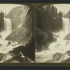 Charming Vernal Falls (350 ft.) and rushing Merced River, Yosemite, Cal., U.S.A.