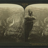 From Glacier Point across the valley to the Yosemite Falls, Yosemite Valley, Cal.,U.S.A.