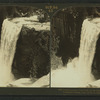 Looking down from trail, at the beautiful Vernal Falls (350 ft.), Yosemite Valley, Cal., U.S.A.
