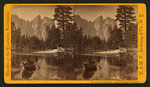 On the Merced River, Cathedral Rocks in the distance.