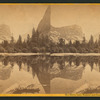 Mirror Lake, Watkins' and Clouds' Rest, Mts. and reflections.
