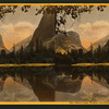 Mirror Lake, Watkins' and Clouds' Rest, Mts. and reflections.