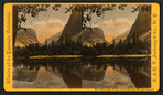 Mirror Lake, Watkins' and Clouds' Rest, Mts. and reflections.