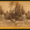 View on the Merced. Hutching's Hotel and Bridge. Sentinel rock in distance.