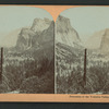 Panorama of Yosemite Valley, California.