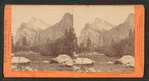 The Bridal Veil Fall, 940 feet high, and Three Graces, Yosemite Valley, Mariposa County.