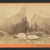 The Bridal Veil Fall, 940 feet high, and Three Graces, Yosemite Valley, Mariposa County.