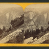 Yo-Semite Falls, 2,634 feet high, from the Sentinel Dome.