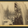 Base at Yosemite Lower Falls, Yosemite Valley, California.