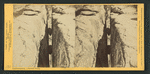 Granitic fissure in Eagle Rock, 1000 feet deep, Yosemite Valley, California.