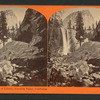 Vernal Fall and Cap of Liberty, Yosemite Valley, California.