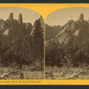 Cathedral Spires, height 1,800 feet, Yo Semite Valley, Cal.