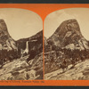 Passenger train from Cap of Liberty, Yosemite Valley, Cal.